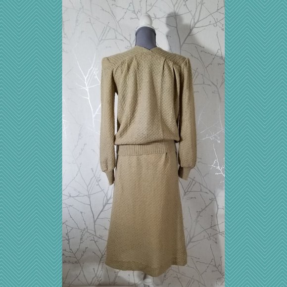 Terratex Vtg Mohair Blend Knit Sweater & Skirt Set - Picture 4 of 8